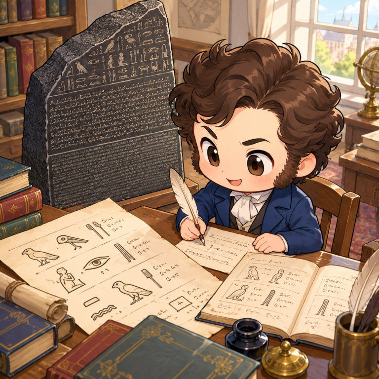 1400年読めなかった文字のイラスト