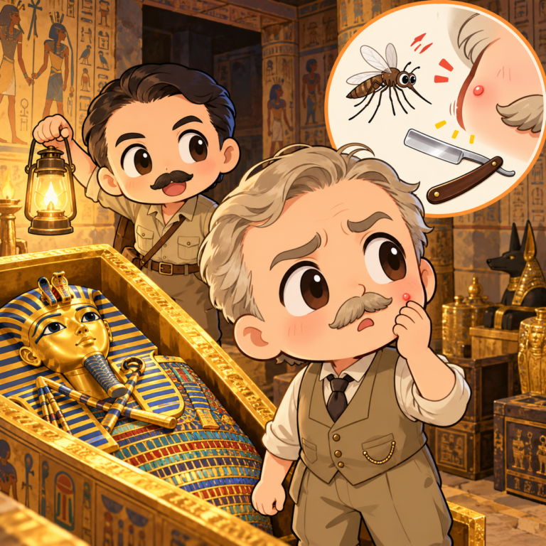 ツタンカーメンの呪いの正体のイラスト