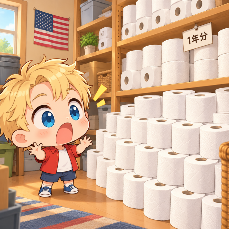アメリカ人は年141ロールのイラスト