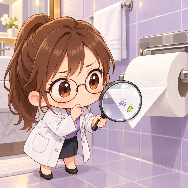 三角折りは清潔とは限らないのイラスト