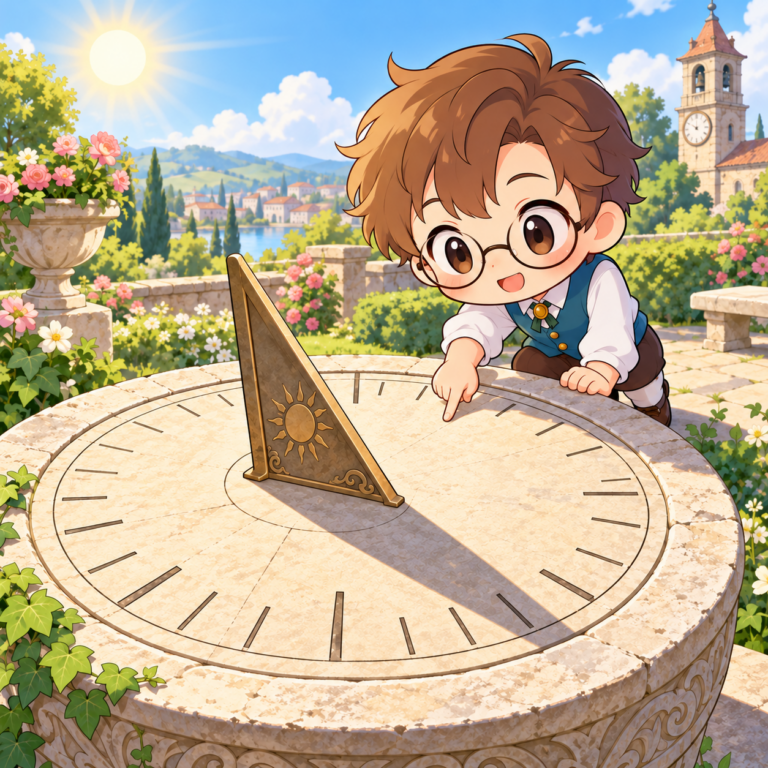針が右へ回るのはなぜのイラスト