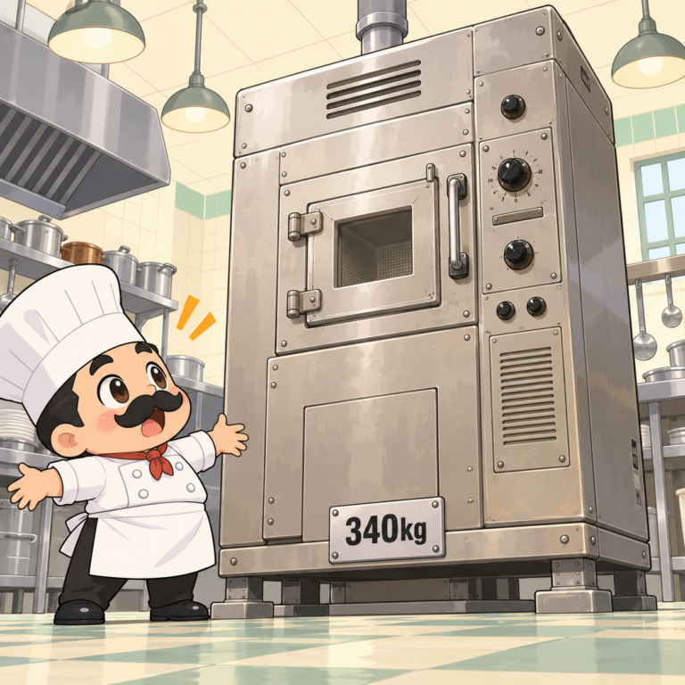 初代は重さ340kgの巨体のイラスト