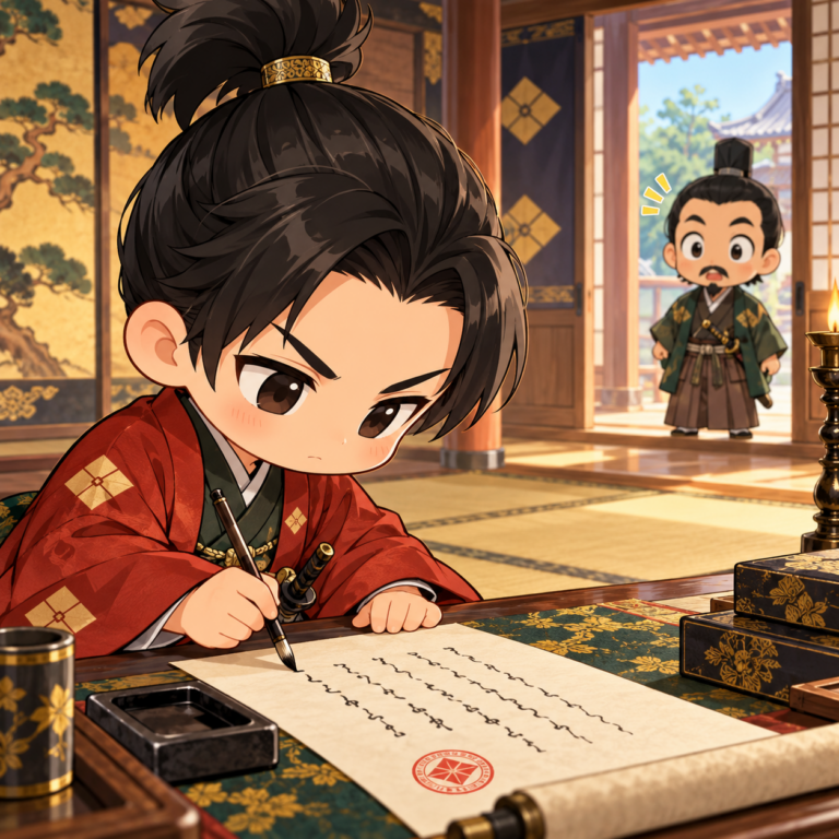 浮気を否定する誓いの手紙のイラスト