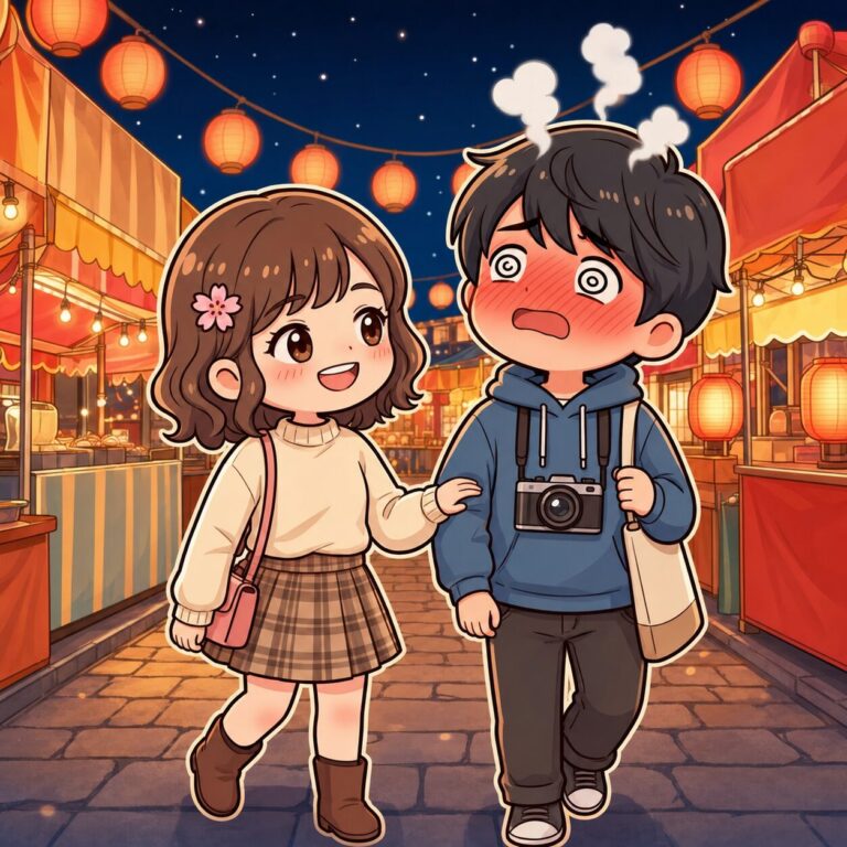 さりげなく体に触れる