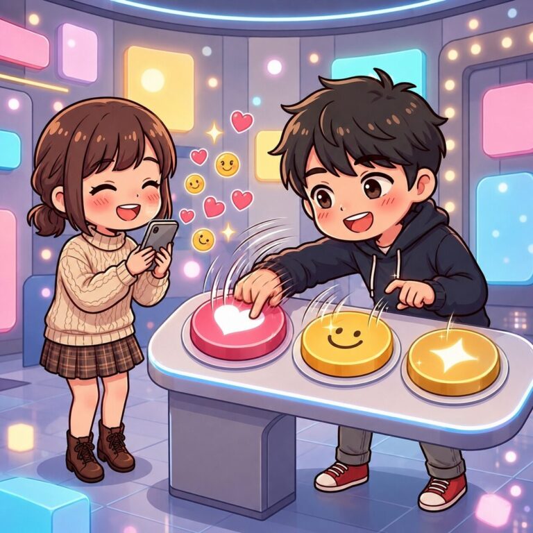 リアクションをよく押してくれる