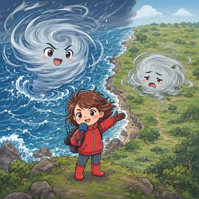 上陸すると勢力は弱まる