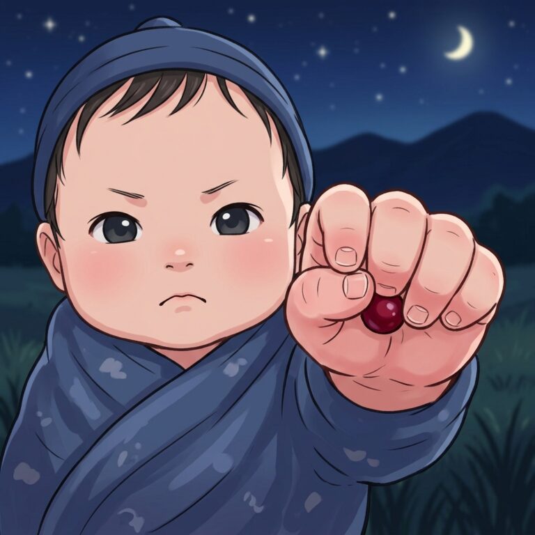血の塊を握って生まれた