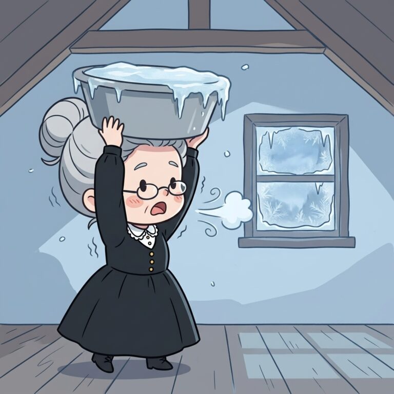 水も凍る屋根裏の極貧生活