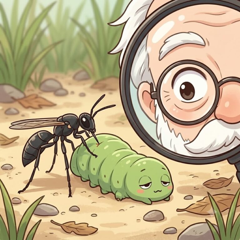 獲物を生かす狩りバチ