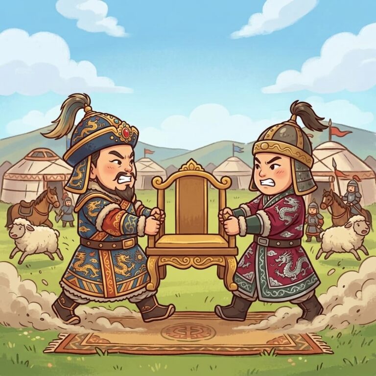 帝位は弟との戦争で獲得