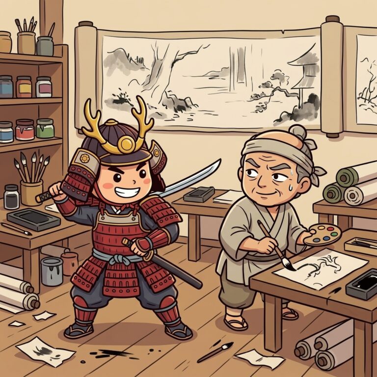 絵詞を自費で作った武士
