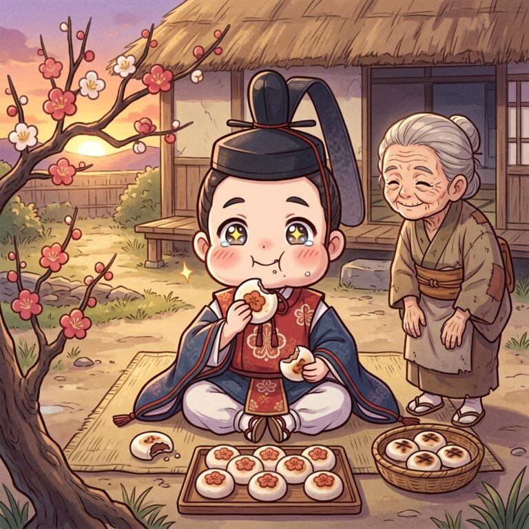 老婆が差し入れた梅ヶ枝餅
