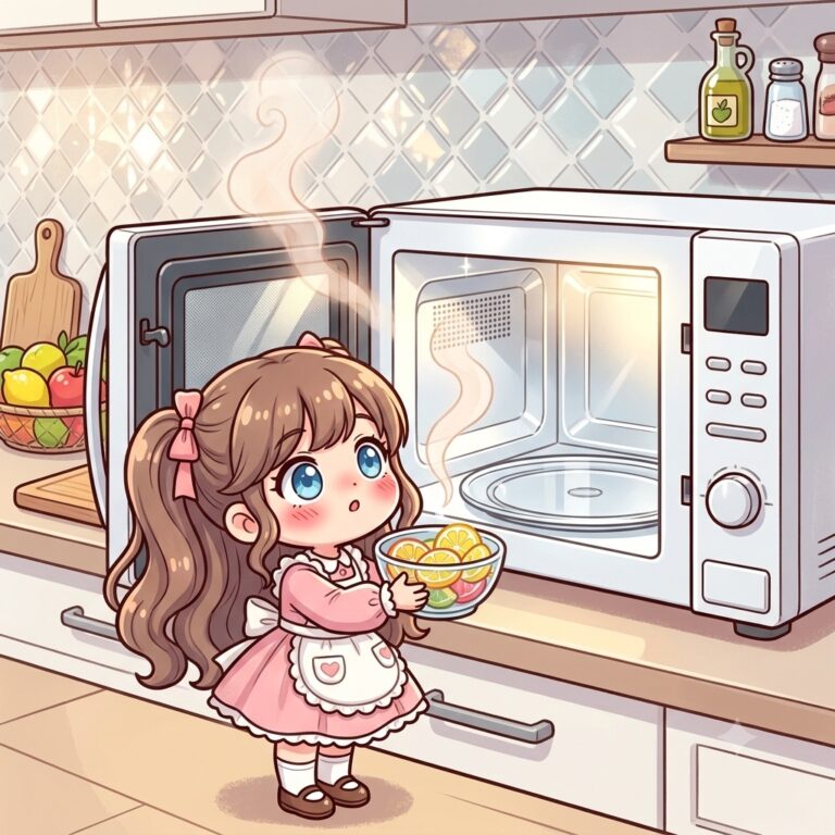 電子レンジはレモンでスッキリ