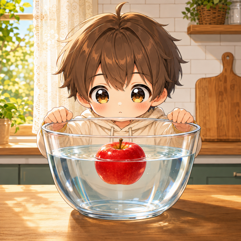 リンゴが水に浮く理由