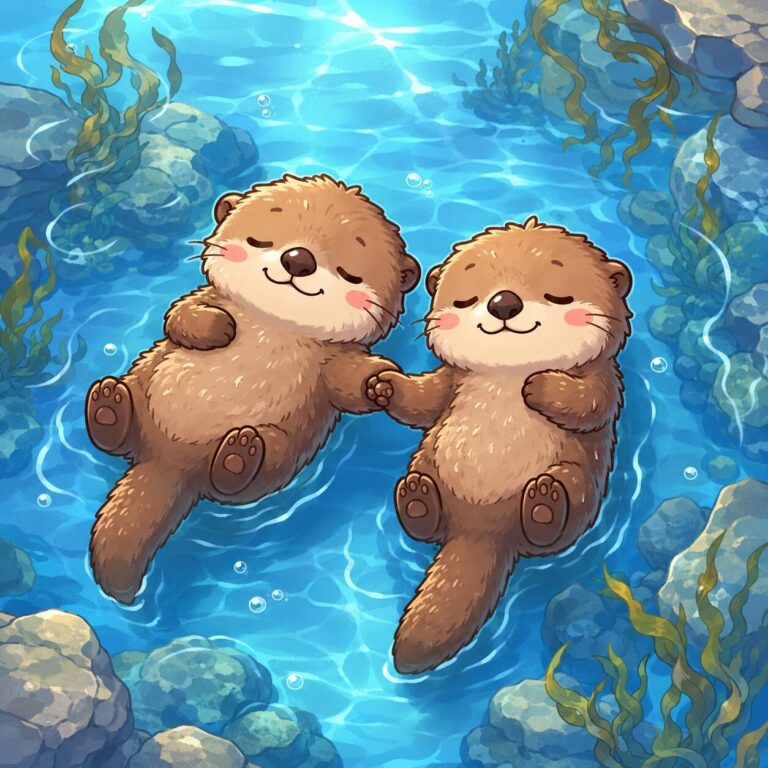 手つなぎで眠るのは水族館の姿