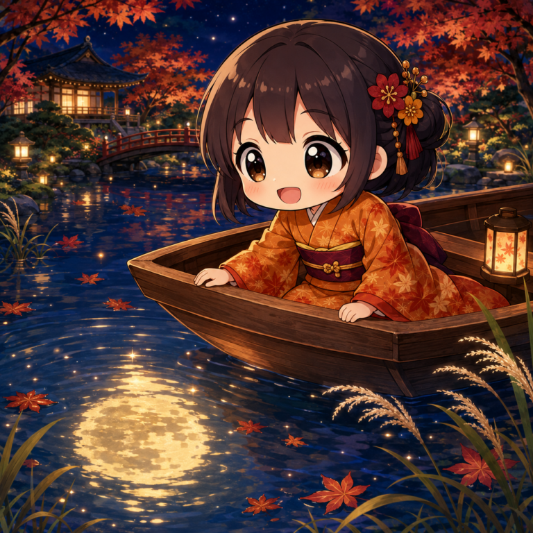 貴族は水面の月を愛でた