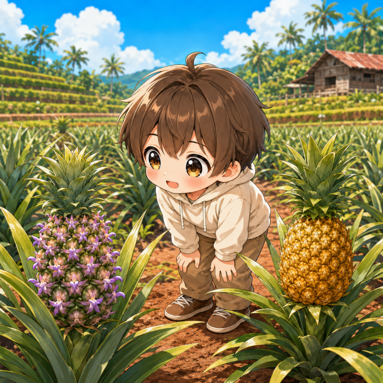 パイナップルは花の集まり
