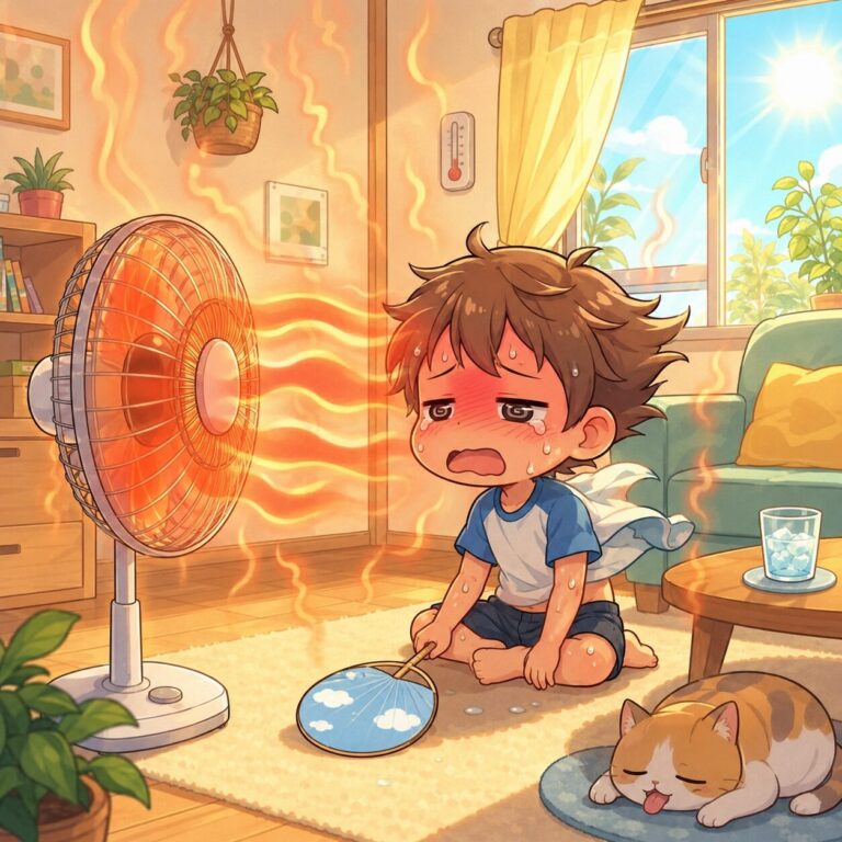 扇風機は空気を冷やさない