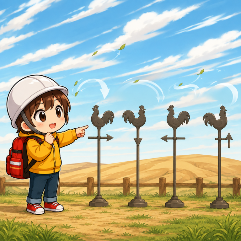 風向きが変わり続けた日