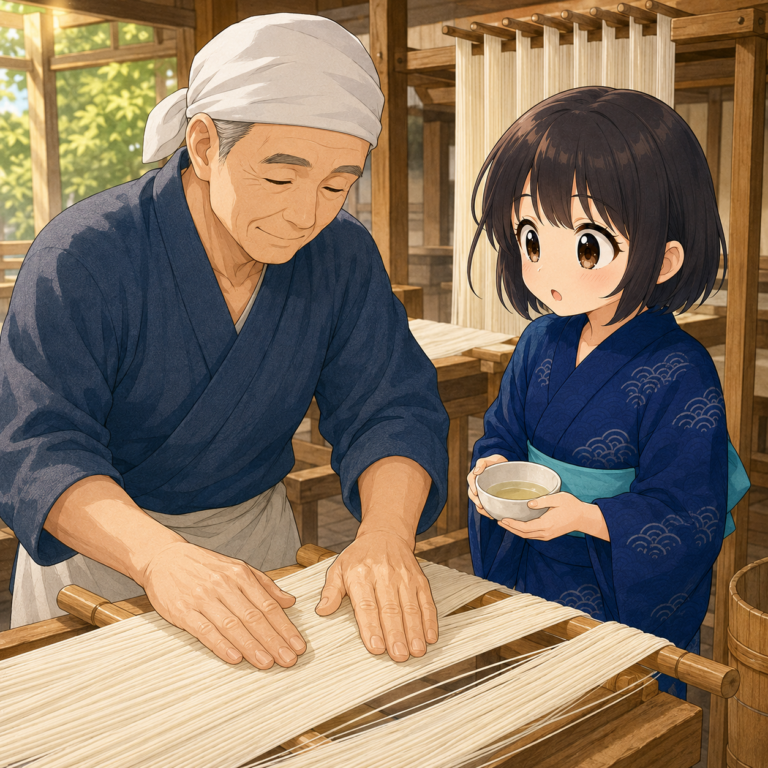そうめんに塗られた油