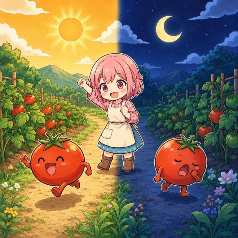 夜トマトより朝トマト