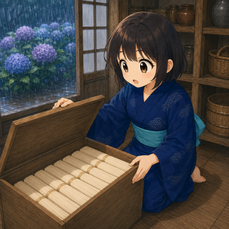 梅雨を越えたそうめん