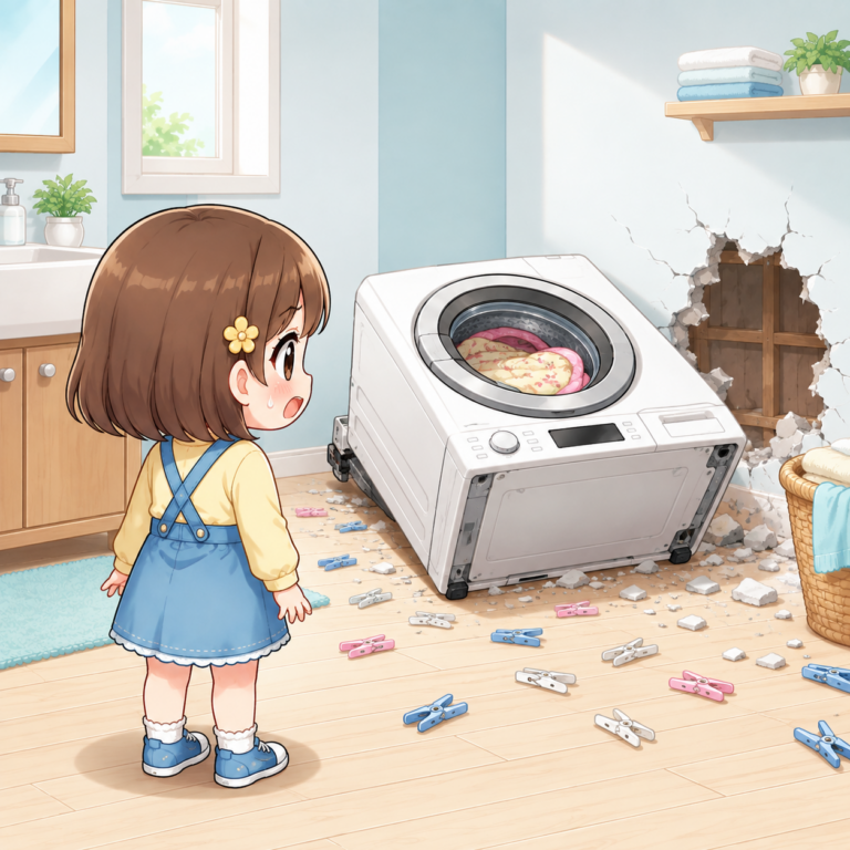 毛布をそのまま洗うと倒れる