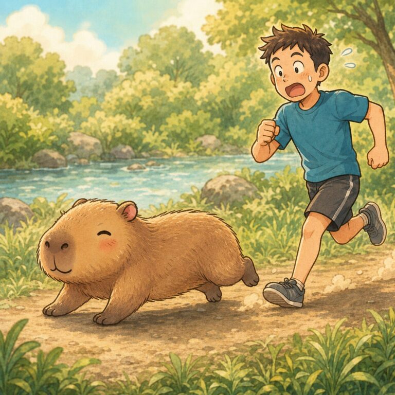 走る速さは時速35キロ