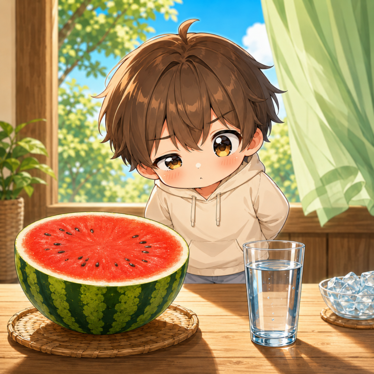 スイカはほとんど水分