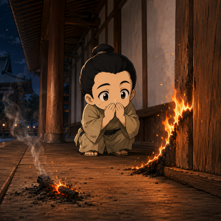 大仏殿の火は失火だった説