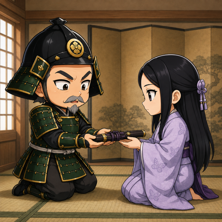 娘の帰蝶に持たせた短刀