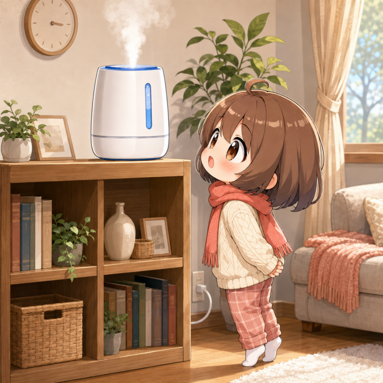 床置きだと加湿量が落ちる