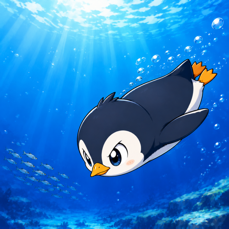 水中に合わせた目を持つ