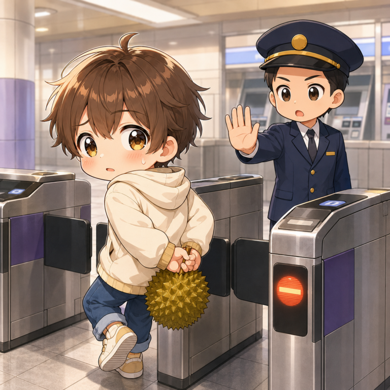 ドリアンは持ち込み禁止
