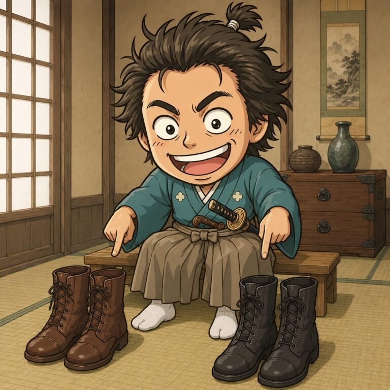 ブーツを2足持っていた