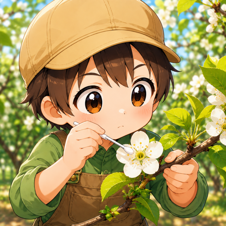 自分の花粉では実らない木