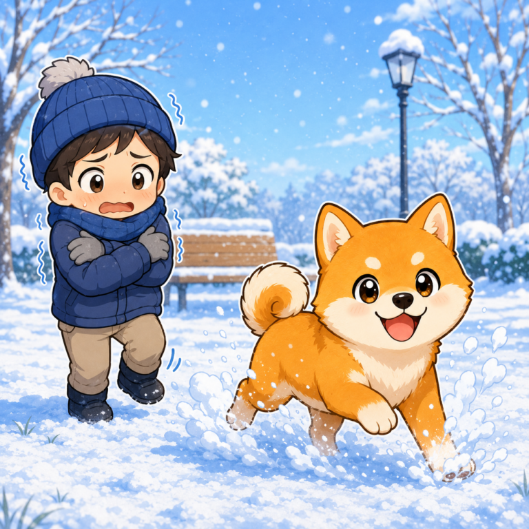 雪の上でも凍らない肉球