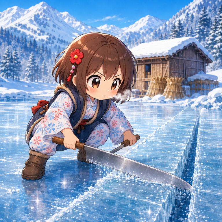 数少ない天然氷の蔵元