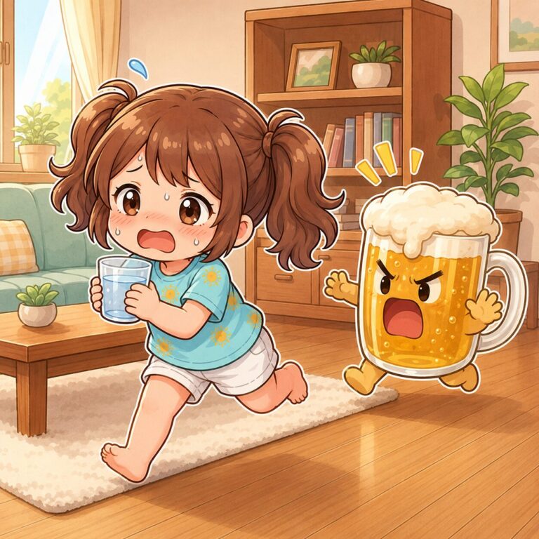 お酒は水分補給にならない