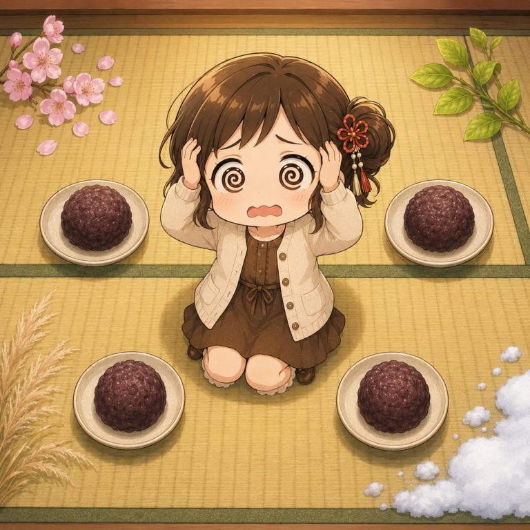 おはぎには4つの呼び名