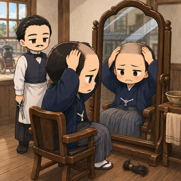 ちょんまげは禁止せず