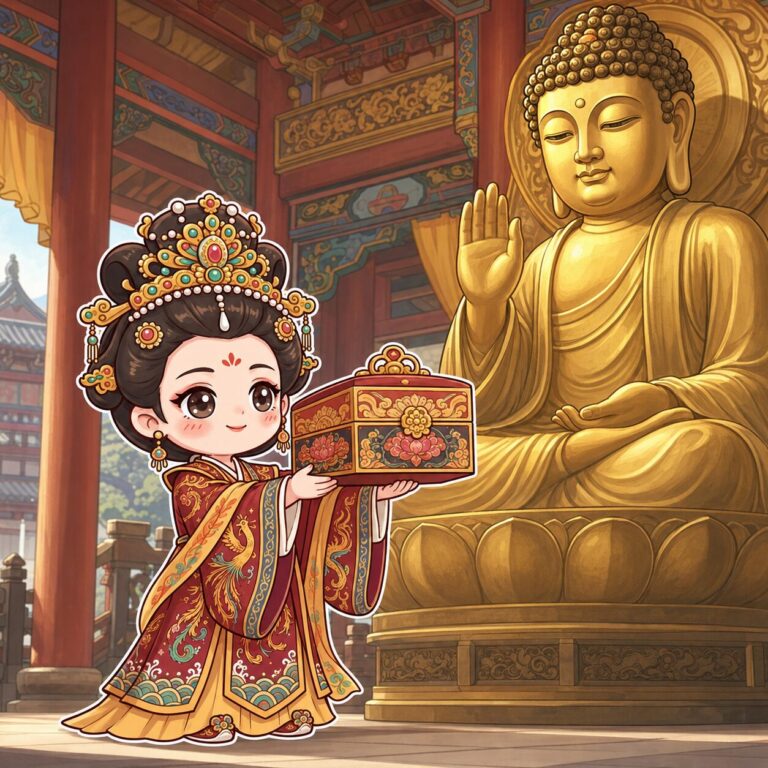 化粧代を大仏に寄付する