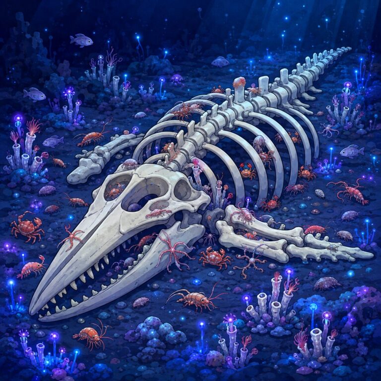 死骸が深海の生態系になる