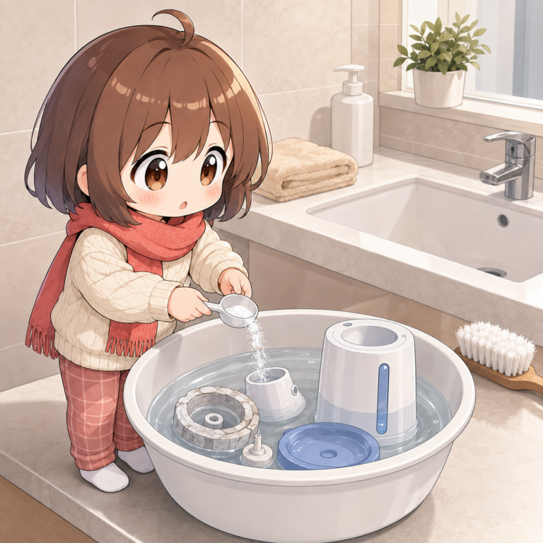 白い汚れはクエン酸で落とす