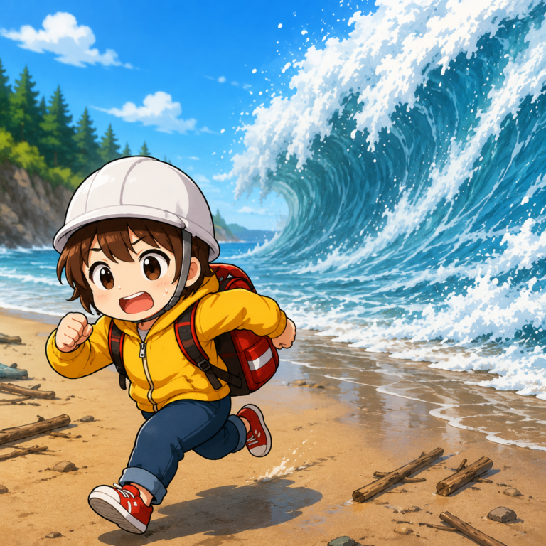 浅瀬でも走って逃げ切れない