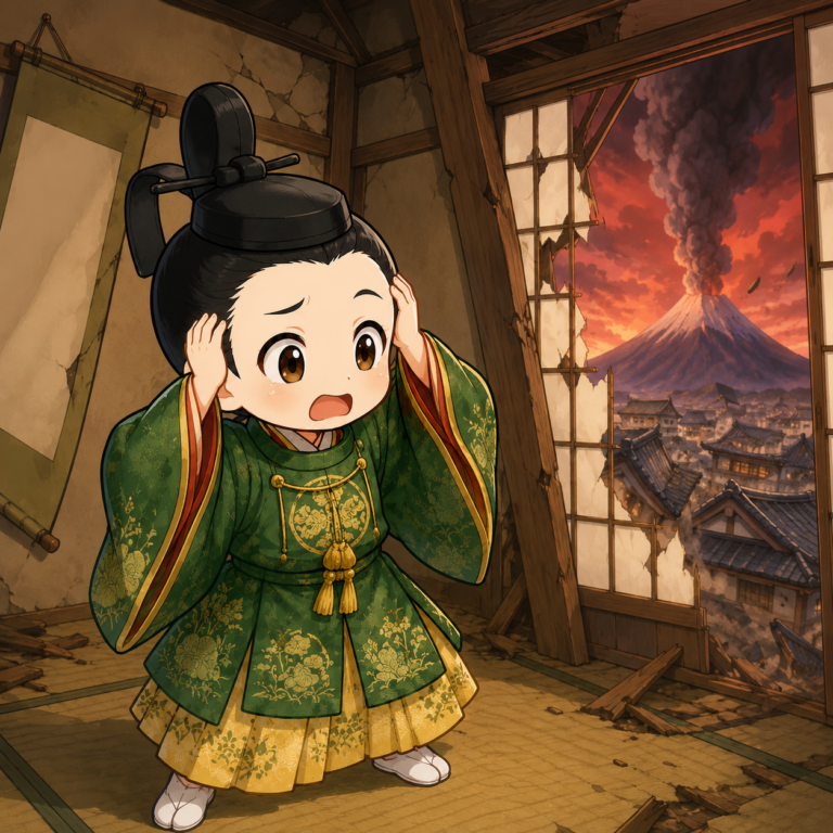 治世の末に相次いだ災害