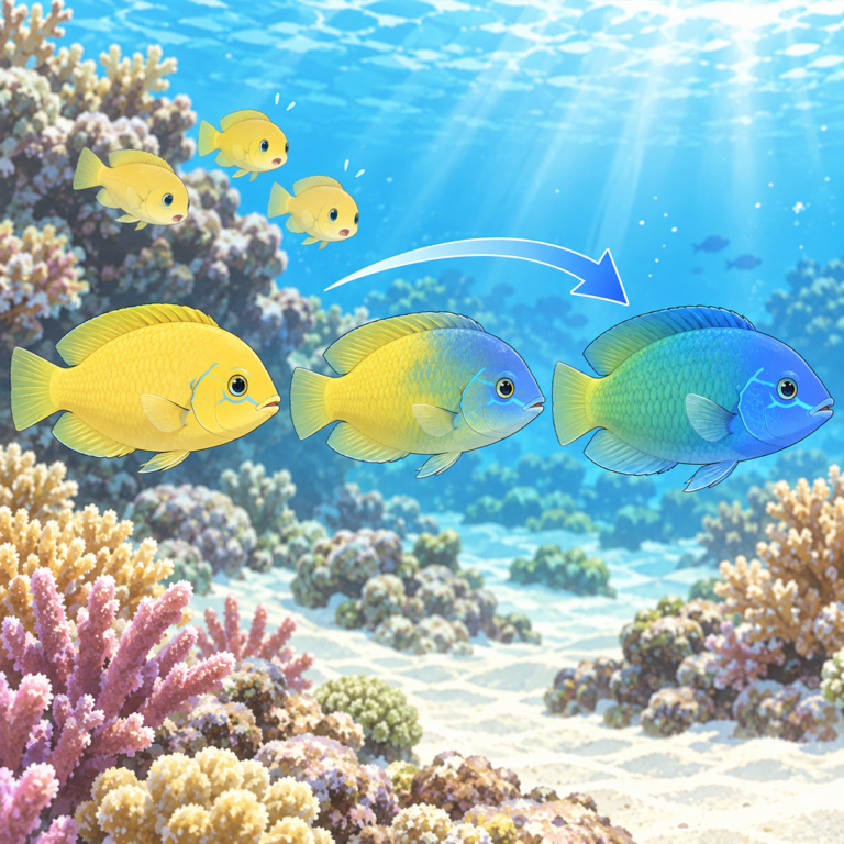数分で雄に切り替わる魚