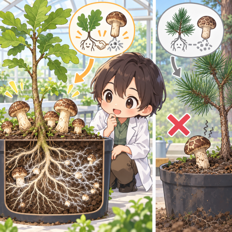 先に栽培できたのはバカマツタケ