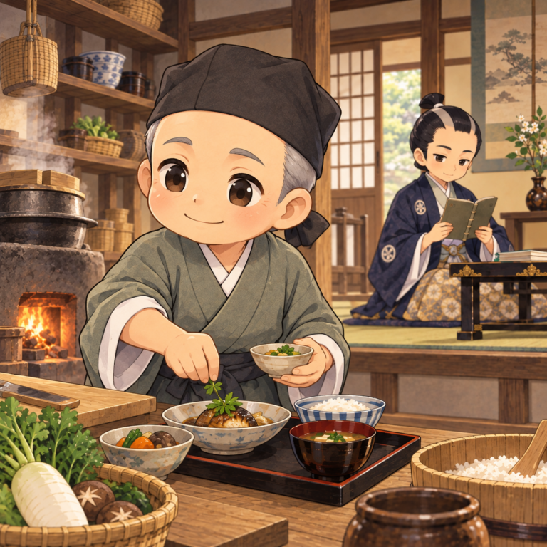 若いころは藤堂家の料理人