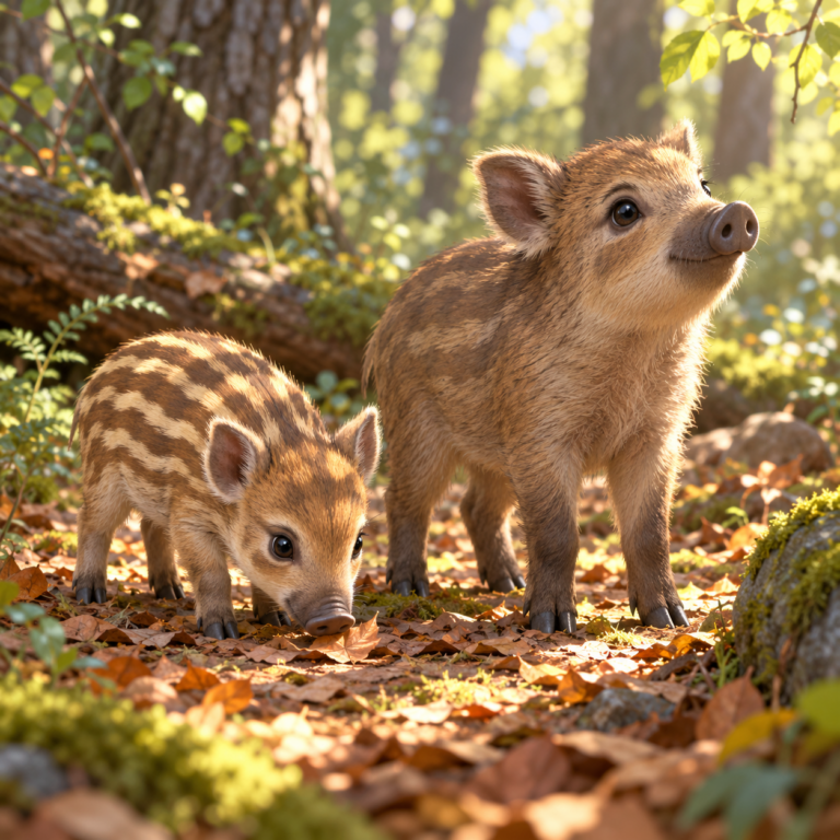 ウリ坊の縞は4か月で消える